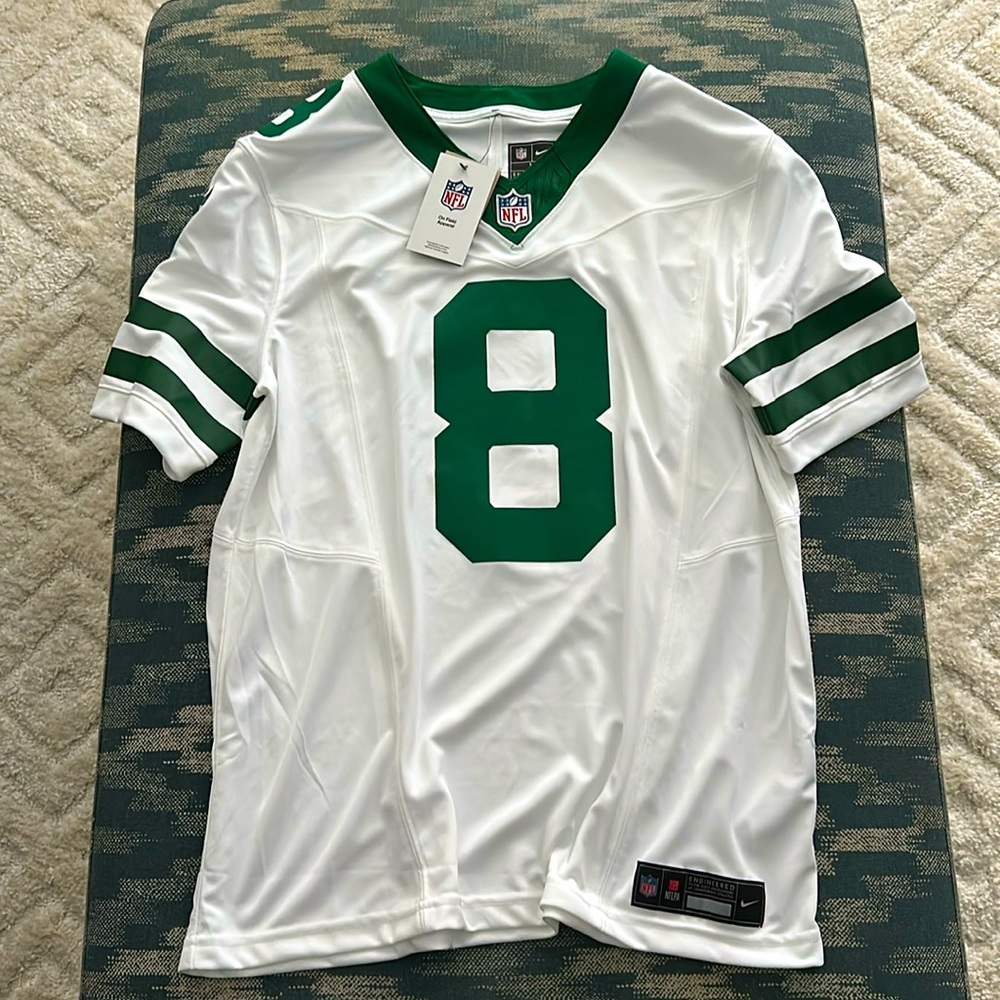 Men's New York Jets Aaron Rodgers Nike Legacy White Player Game Jersey - Large